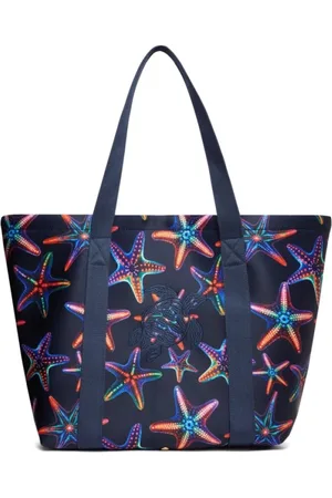 Vilebrequin Torebki, Kobieta, Niebieski, ONE SIZE, Disco Stars Unisex Torba plażowa z neoprenu