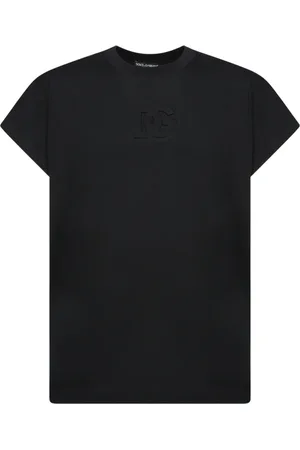 Dolce & Gabbana Koszulki, Mężczyzna, Czarny, M, Czarna koszulka z okrągłym dekoltem