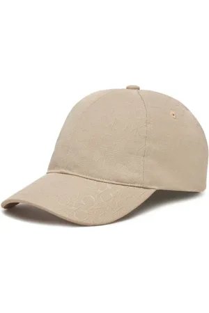 Calvin Klein Akcesoria, Kobieta, Beżowy, ONE SIZE, Monogramowy kapelusz dla kobiet