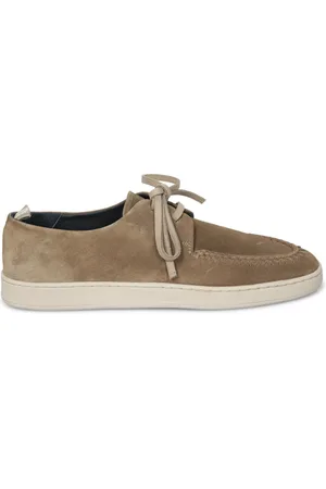 Officine creative Buty, Mężczyzna, Zielony, 45 EU, Zamsz, Zielone Lordsy Eleganckie Buty