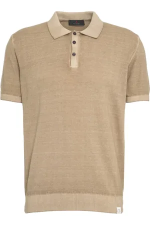 Peuterey Koszulki, Mężczyzna, Beżowy, L, Brązowy Sweter Polo Ss 25