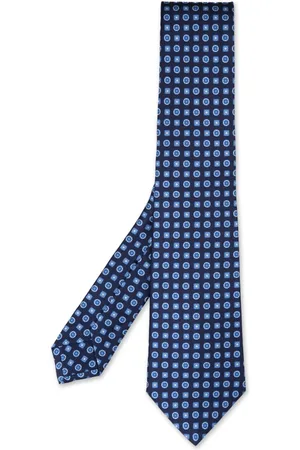 Kiton Akcesoria, Mężczyzna, Niebieski, ONE SIZE, Niebieski Jedwabny Elegancki Szal