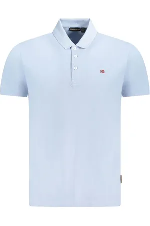 Napapijri Koszulki, Mężczyzna, Niebieski, L, Polo w kolorze jasnoniebieskim