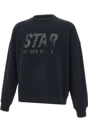 Golden Goose Bluzy, Mężczyzna, Czarny, XL, Czarny Bawełniany Sweter 
