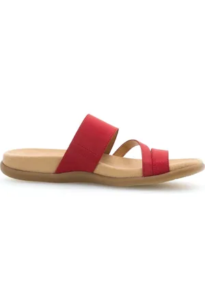 Gabor Buty, Kobieta, Czerwony, 41 EU, Zamsz, Stylowe sandały damskie