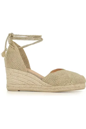 Castaner Buty, Kobieta, Żółty, 36 EU, Beżowe espadryle z podeszwą z juty
