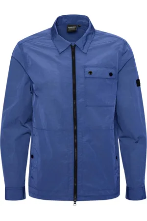 Barbour Kurtki, Mężczyzna, Niebieski, L, Niebieska koszula overshirt north sea
