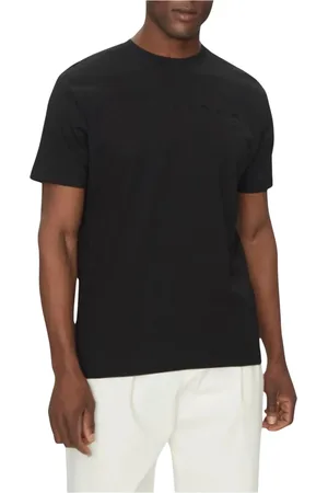 John Richmond Koszulki, Mężczyzna, Czarny, S, Klasyczny Czarny T-shirt z Okrągłym Dekoltem