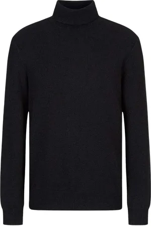 Armani Exchange Swetry, Mężczyzna, Czarny, S, Czarny Sweter Noos Stylowy Sezon