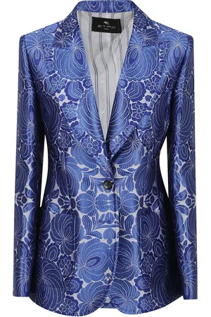 Etro Kurtki, Kobieta, Niebieski, M, Poliester, Elegancka Niebieska Kurtka dla Kobiet