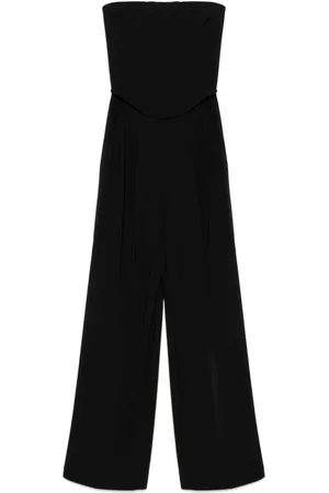 Pinko Kombinezony, Kobieta, Czarny, M, Elegancki Czarny Kombinezon Bustier