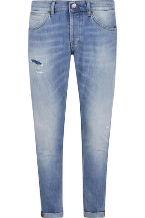 Dondup Jeansy, Mężczyzna, Niebieski, W38, Niebieskie Jeansyy Regular Fit Stylowe