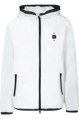 Blauer Kurtki, Kobieta, Biały, L, Biała Kurtka z Kapturem Stylowy Nowoczesny Design