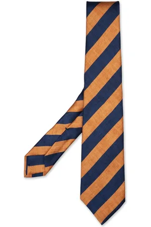 Kiton Akcesoria, Mężczyzna, Pomarańczowy, ONE SIZE, Pomarańczowy Jedwabny Szalik