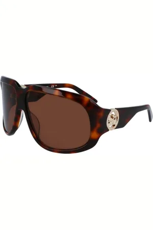 Longchamp Akcesoria, Kobieta, brązowy, ONE SIZE, Brązowe Okulary Przeciwsłoneczne