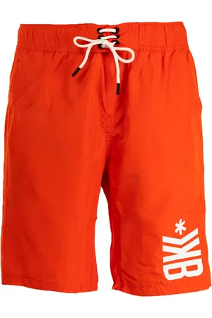 Bikkembergs Stroje kąpielowe, Mężczyzna, Pomarańczowy, XL, Długie Boardshorty dla Mężczyzn w Casualowym i Sportowym Stylu
