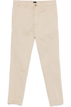 HUGO BOSS Spodnie, Mężczyzna, Beżowy, 4XL, Bawełna, Spodnie Kaiton