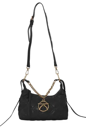 Kocca Torebki, Kobieta, Czarny, ONE SIZE, Pikowana Torebka Crossbody na Łańcuszku