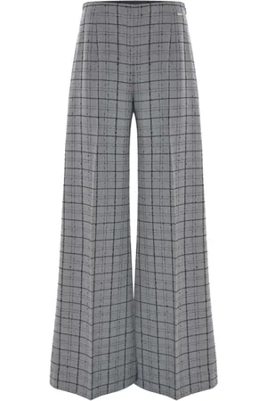 Kocca Spodnie, Kobieta, Wielobarwność, XL, Pleated Palazzo Trousers