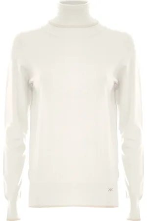 Kocca Swetry, Kobieta, Biały, 2XL, Ponadczasowy golf