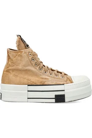 Rick Owens Buty, Mężczyzna, brązowy, 40 EU, Buty sportowe na grubej podeszwie w kolorach archiwalnych