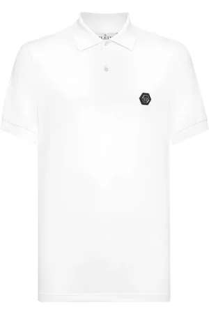 Philipp Plein Koszulki, Mężczyzna, Biały, L, Polo Shirt