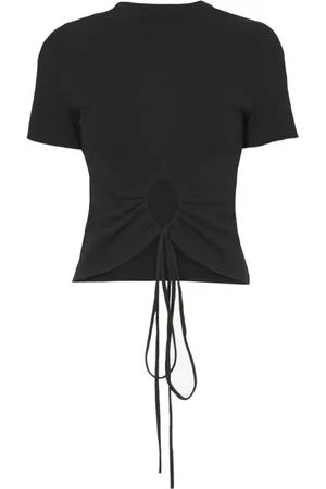 Proenza Schouler Koszulki, Kobieta, Czarny, S, Bawełna, Reversible Cutout T-Shirt