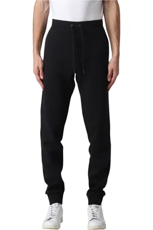 Ralph Lauren Spodnie, Mężczyzna, Czarny, S, Len, Spodnie dresowe o luźnym kroju Relaxed Fit