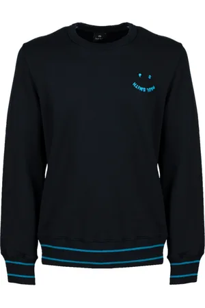 Paul Smith Bluzy, Mężczyzna, Czarny, S, Bawełna, Bluza Happy