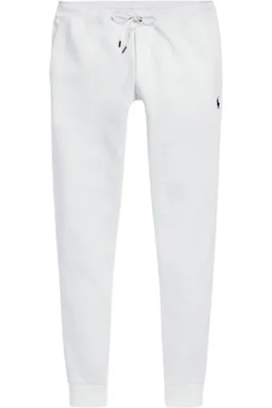 Ralph Lauren Spodnie, Mężczyzna, Biały, M, Bawełna, Białe spodnie dresowe