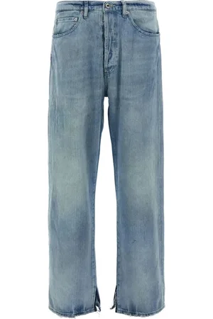 Maison Margiela Jeansy, Mężczyzna, Niebieski, W31, Klasyczne Jeansyy z Pięcioma Kieszeniami