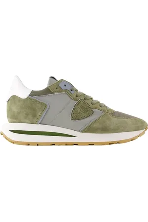 Philippe model Buty, Mężczyzna, Zielony, 40 EU, Nylon, Khaki Low Top Sneakers - Nylon