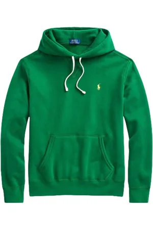 Ralph Lauren Bluzy, Kobieta, Zielony, XL, Bawełna, Regulowana Bluza z Kapturem