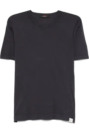 Peuterey Koszulki, Mężczyzna, Niebieski, 2XL, Bawełna, T-shirt z okrągłym dekoltem