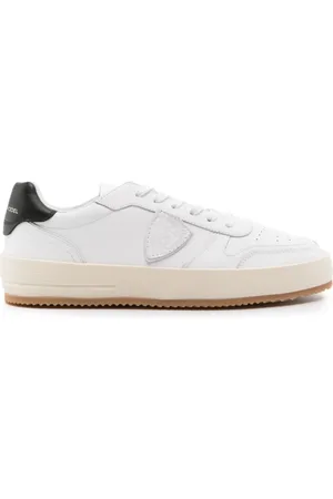 Philippe model Buty, Mężczyzna, Biały, 40 EU, Skóra, Stylowe sneakersy z niską cholewką