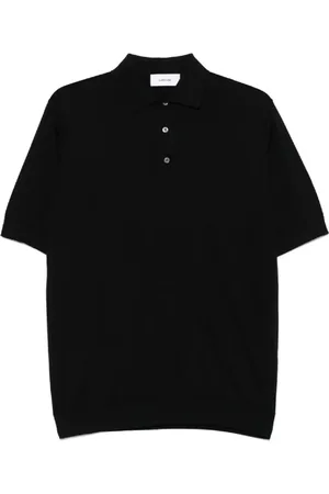 LARDINI Koszulki, Mężczyzna, Czarny, S, Klasyczny Polo Shirt dla Mężczyzn