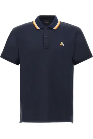 Peuterey Koszulki, Mężczyzna, Niebieski, M, Koszulka Polo z Krótkim Rękawem