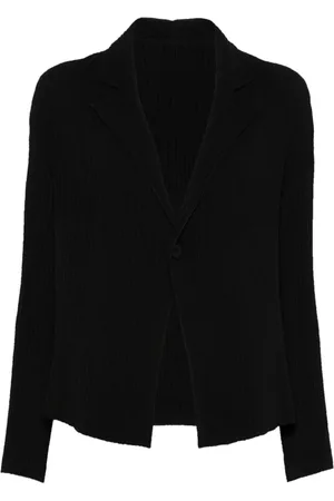 Issey Miyake Kurtki, Kobieta, Czarny, M, Kurtka z Plisami dla Stylowego Wyglądu