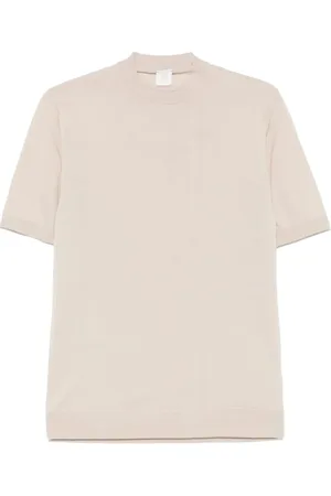 ELEVENTY Koszulki, Mężczyzna, Beżowy, XL, Crew Neck Sweater