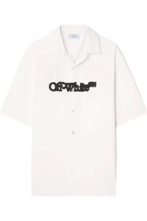OFF-WHITE Koszule, Mężczyzna, Biały, L, Koszula do kręglika Arrow Popl