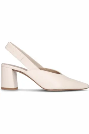 Pretty Ballerinas Buty, Kobieta, Biały, 36 EU, Skóra, Skórzane Czółenka