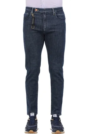 Incotex Jeansy, Mężczyzna, Niebieski, W31, Denim, Dopasowane Jeansyy Denim