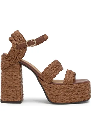 Castaner Buty, Kobieta, brązowy, 35 EU, Sandały Z Obcasem 13 CM