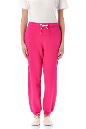 Ralph Lauren Spodnie, Kobieta, Różowy, XS, Bawełna, Polarowe spodnie dresowe
