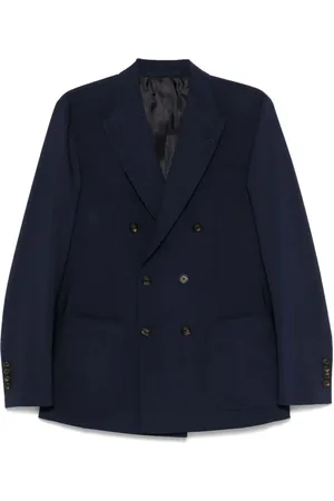 ELEVENTY Kurtki, Mężczyzna, Niebieski, 2XL, Niebieska Kurtka z Tylnymi Wlotami