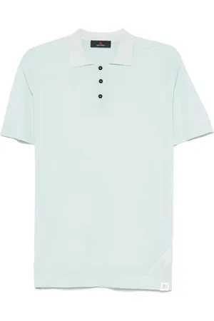 Peuterey Koszulki, Mężczyzna, Niebieski, M, Bawełna, Błękitna koszulka polo Ice