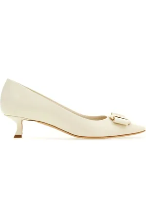 Salvatore Ferragamo Buty, Kobieta, Beżowy, 37 EU, Skóra, Czółenka Zelma