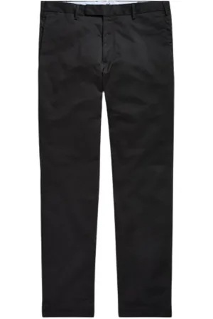 Ralph Lauren Spodnie, Mężczyzna, Czarny, W33, Bawełna, Spodnie Chino Slim Fit Hudson