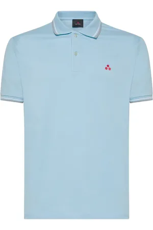 Peuterey Koszulki, Mężczyzna, Niebieski, XL, Bawełna, Polo z bawełny stretch