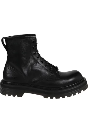 Premiata Buty, Mężczyzna, Czarny, 41 EU, Skóra, Sznurowane botki do kostki Volanato